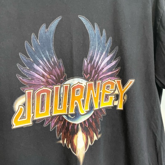 Journey Band 2016 Fest Tour Short Sleeve Crew Graphic Black T-Shirt Size Large - Picture 3 of 13